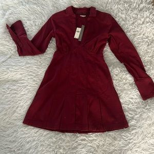 Dress jeans stream burgundy size 4